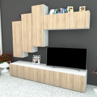 Living Armonia V3 MDF Sonoma - cu sistem "PUSH TO OPEN" Living Armonia V3 MDF Sonoma - cu sistem "PUSH TO OPEN"